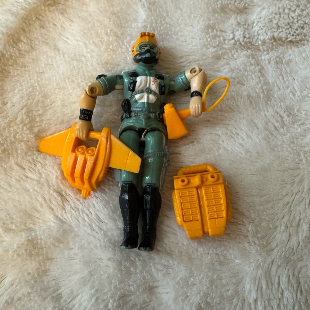 Hasbro G.I. Joe Wet-Suit V1 Action Figure 1986 Vintage with‎ Accessories